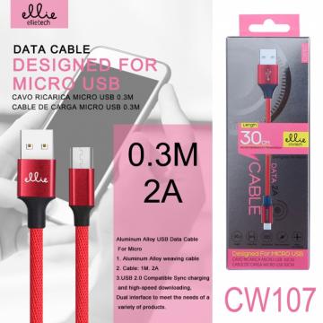 Ellietech CW107 Câble Micro USB 2A 30CM